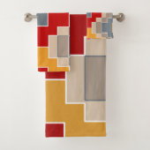 Traditioneel, geometrisch, elegant, modern, patroo bad handdoek (Insitu)