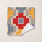 Traditioneel, geometrisch, elegant, modern, patroo bad handdoek (Wasdoekje)
