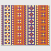 Traditioneel geometrisch etnisch motief cadeaupapier (Vlak)