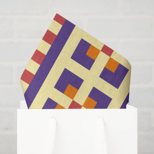 Traditioneel geometrisch etnisch motief tissuepapier (Cadeauzakje)