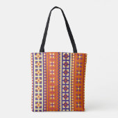 Traditioneel geometrisch etnisch motief tote bag (Achterkant)