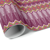 Traditioneel geometrisch etnisch patroon cadeaupapier (Rol Hoek)
