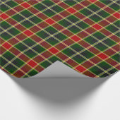 Traditioneel geplakt kerstcadeaupapier met kerstca cadeaupapier (Hoek)