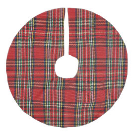 "Traditioneel geplakt kerstontwerp" Imitatie Linnen Kerstboom Kleed