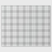 Traditioneel geruit patroon van grijs cadeaupapier (Vlak)