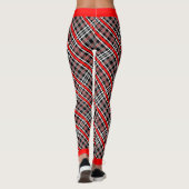Traditioneel geruit - rood wit zwart leggings (Achterkant)