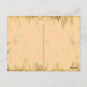 Traditioneel gezonder pompoentaart recept briefkaart (Achterkant)