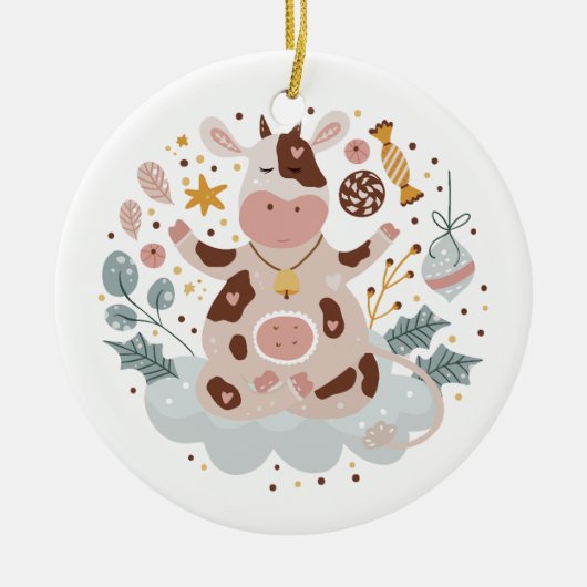 Traditioneel glas Bauble Ornament (Voorkant)