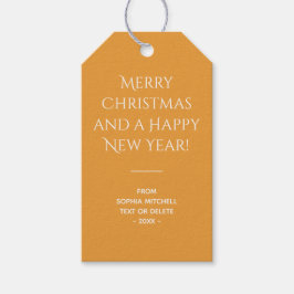 Traditioneel - Gouden Sinaasappel - Minimalistisch Cadeaulabel