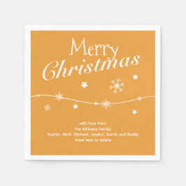 Traditioneel - Gouden Sinaasappels kerstservetten Servet