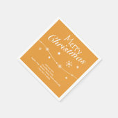 Traditioneel - Gouden Sinaasappels kerstservetten Servet (Hoek)