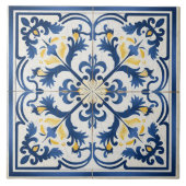 Traditioneel Griekenland Traditioneel Blauw Art 2 Tegeltje (Voorkant)