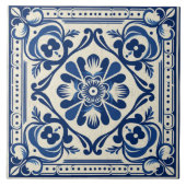 Traditioneel Griekenland Traditioneel Blauw Art 3 Tegeltje (Voorkant)