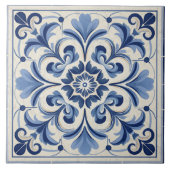 Traditioneel Griekenland Traditioneel Blauw Art 4 Tegeltje (Voorkant)