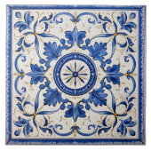 Traditioneel Griekenland Traditioneel Blauw Art 5 Tegeltje (Voorkant)