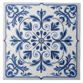 Traditioneel Griekenland Traditioneel Blauw Art 6 Tegeltje (Voorkant)