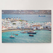 Traditioneel Grieks dorp Mykonos Griekenland Legpuzzel (Horizontaal)