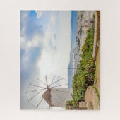 Traditioneel Grieks dorp Windmill Mykonos Griekenl Legpuzzel (Verticaal)