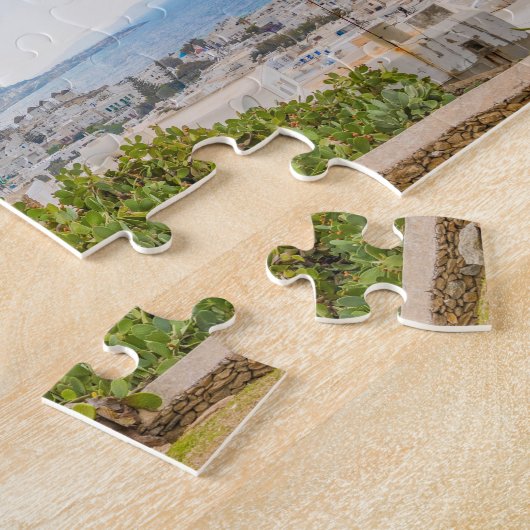 Traditioneel Grieks dorp Windmill Mykonos Griekenl Legpuzzel (Zijkant)