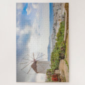 Traditioneel Grieks dorp Windmill Mykonos Griekenl Legpuzzel (Verticaal)