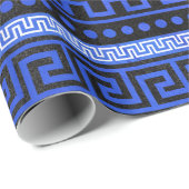 Traditioneel Grieks Meander Patroon Cadeaupapier (Rol Hoek)