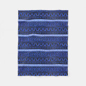 Traditioneel Grieks Meander Patroon Fleece Deken (Voorkant)