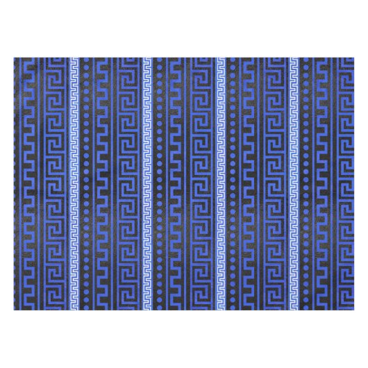 Traditioneel Grieks Meander Patroon Tafelkleed (Voorkant (Horizontaal))