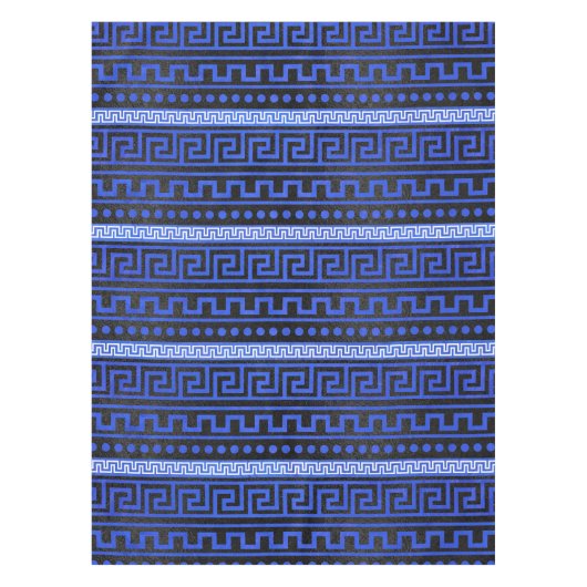 Traditioneel Grieks Meander Patroon Tafelkleed (Voorkant)