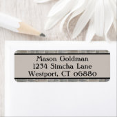 Traditioneel grijs label voor retournering (Insitu)