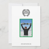 Traditioneel groen - Afstudeeraankondiging Kaart (Achterkant)