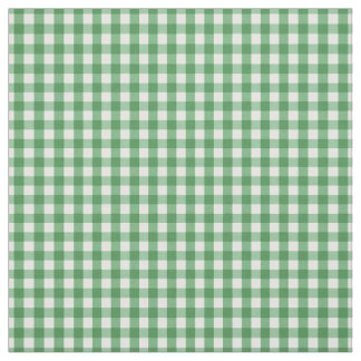 Traditioneel groen en wit Gingham Check Patroon Stof
