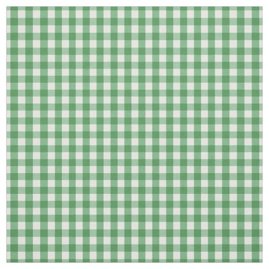 Traditioneel groen en wit Gingham Check Patroon Stof (Swatch)