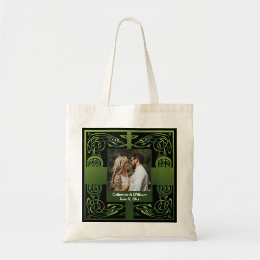 Traditioneel groen Iers Celtisch Tote Bag (Voorkant)
