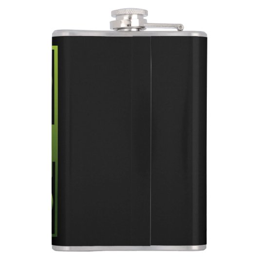 Traditioneel groen Iers Keltisch Ontwerp Heupfles (Achterkant)