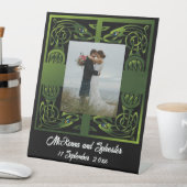 Traditioneel groen Iers Keltisch Ontwerp Reclamebord Met Voetstuk (Insitu)