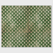 Traditioneel  groen kerstinpakpapier cadeaupapier (Vlak)