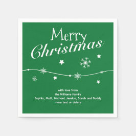 Traditioneel groen - Kerstservetten Servet