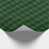 Traditioneel groen MacArthur Tartan-verlooppapier Cadeaupapier (Hoek)