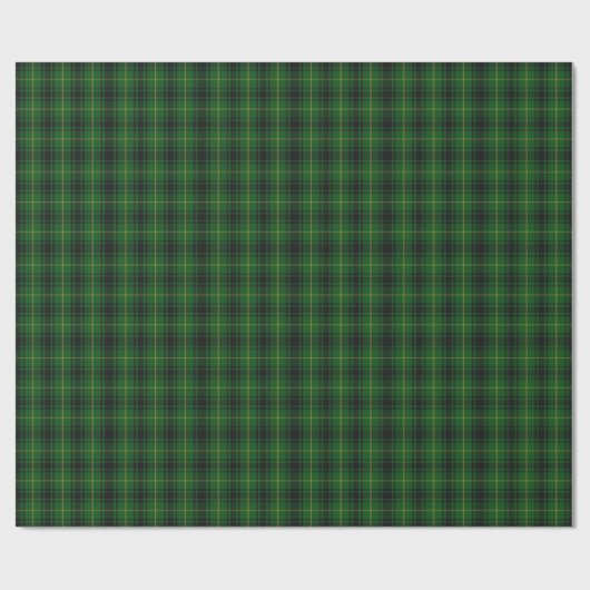 Traditioneel groen MacArthur Tartan-verlooppapier Cadeaupapier (Vlak)
