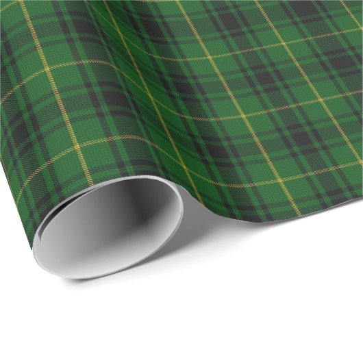 Traditioneel groen MacArthur Tartan-verlooppapier Cadeaupapier (Rol Hoek)