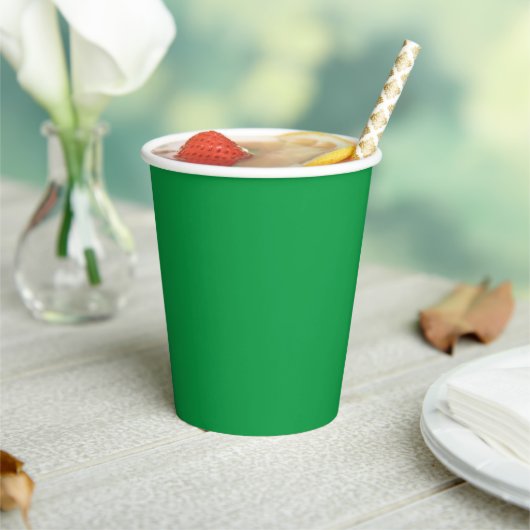 Traditioneel - Heldere Green Paper Cups Papieren Bekers (Insitu)