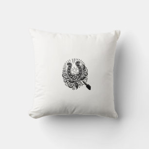 Traditioneel Hoefijzer Tattoo design Kussen