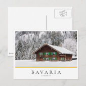 Traditioneel houten huis in Beieren, Duitsland Briefkaart (Voorkant / Achterkant)