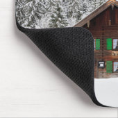Traditioneel houten huis in Beieren mousepad Muismat (Hoek)