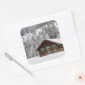 Traditioneel houten huis in Beieren sticker (Envelop)