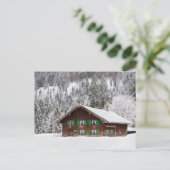 Traditioneel houten huis in het briefkaart van Bei (Staand voorkant)