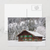 Traditioneel houten huis in het briefkaart van Bei (Voorkant / Achterkant)