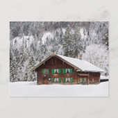 Traditioneel houten huis in het briefkaart van Bei (Voorkant)