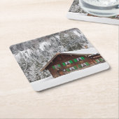 Traditioneel houten huis in het onderzetter van Be (Schuin)