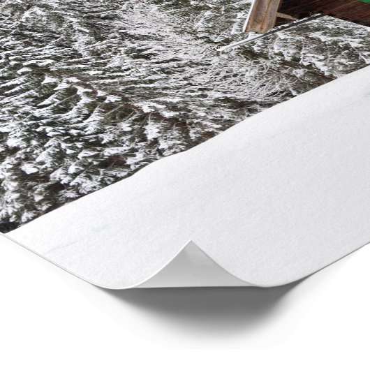 Traditioneel houten huis in het poster van Beieren (Hoek)